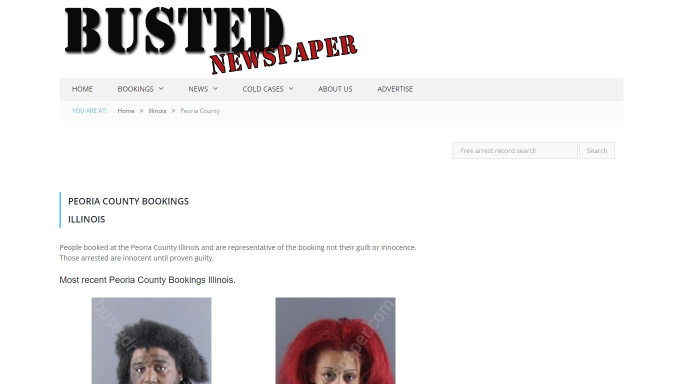 Peoria County, IL Mugshots - BUSTEDNEWSPAPER.COM